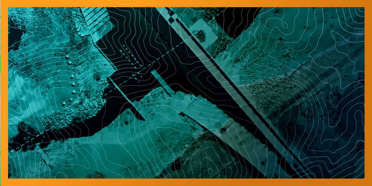 A 3D map of Los Angeles with buildings represented as white blocks