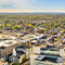 Vista en gran angular de la ciudad de Allentown, Pensilvania