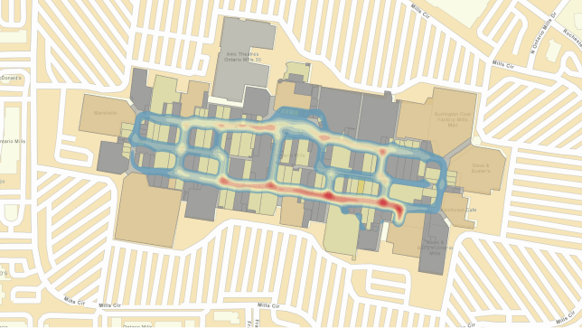 Mapa de un recinto grande con numerosos edificios
