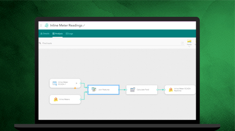 Un ordenador portátil que muestra ArcGIS Velocity