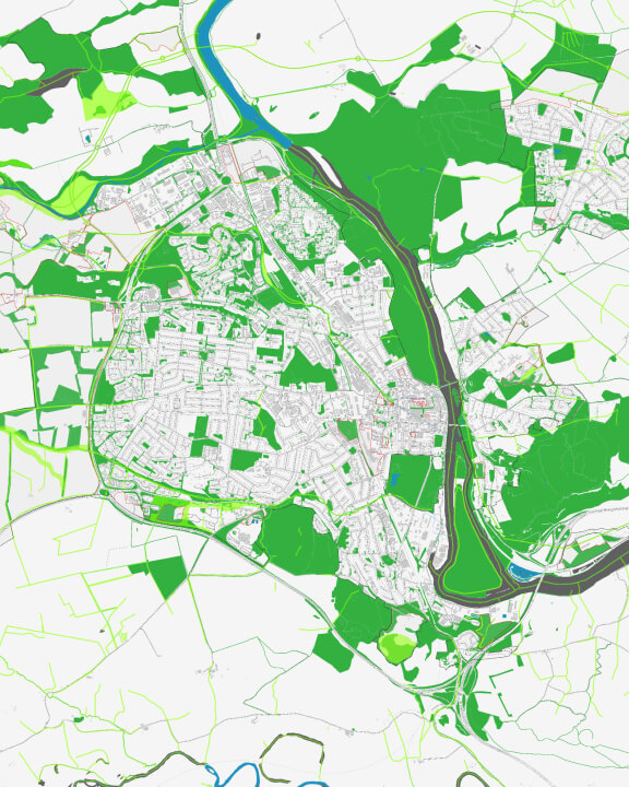 Mapa de infraestructuras sostenibles