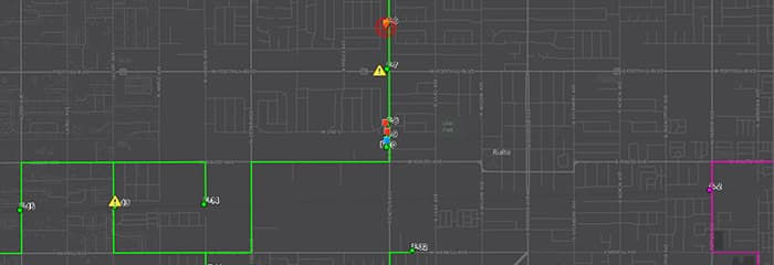 	The DOC Operations Dashboard application shows detailed information about a concern that was recorded along a designated storm patrol route.